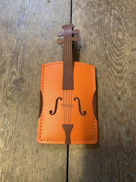 Luggage Tag Leather Vln Dallaiti