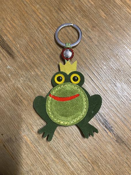 Keyring Leather Frog Dallaiti