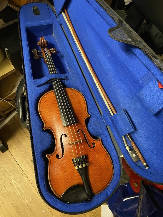 Second Hand Early 20th Century 1/2 Violin + R. Paesold Bow