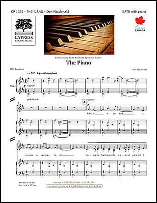 Don Macdonald The Piano SATB CP1353