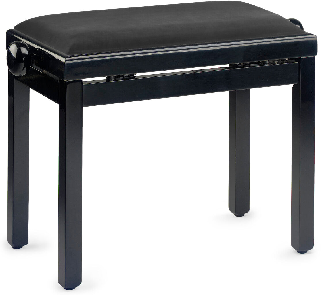 Stagg Black Piano Bench High Gloss