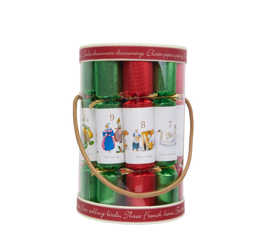 12 Days of Christmas Red & Green Cracker