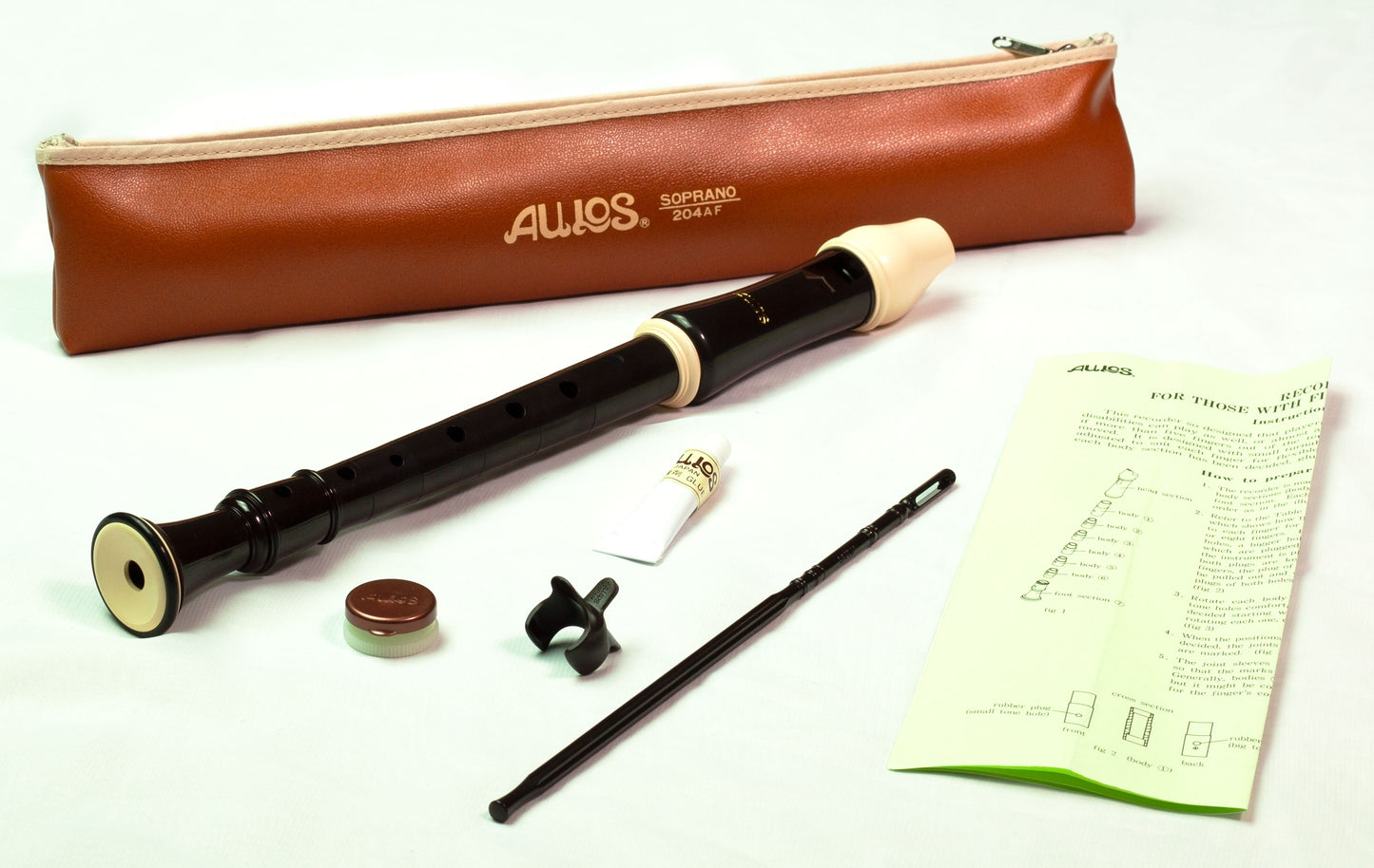 Aulos Desc Recorder 204AF U Design Fing