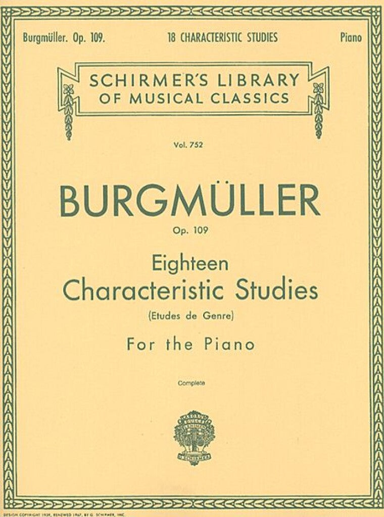 18 Charateristic Studies Op109 Burgmull