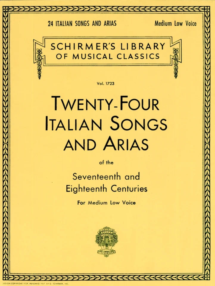 24 Italian Songs&Arias ML Vce GS