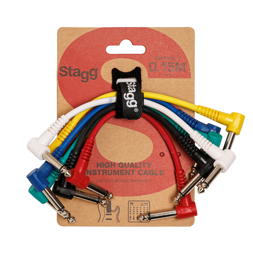 Stagg Patch 6 Cables 15cm/36" L Plug SPC015L E
