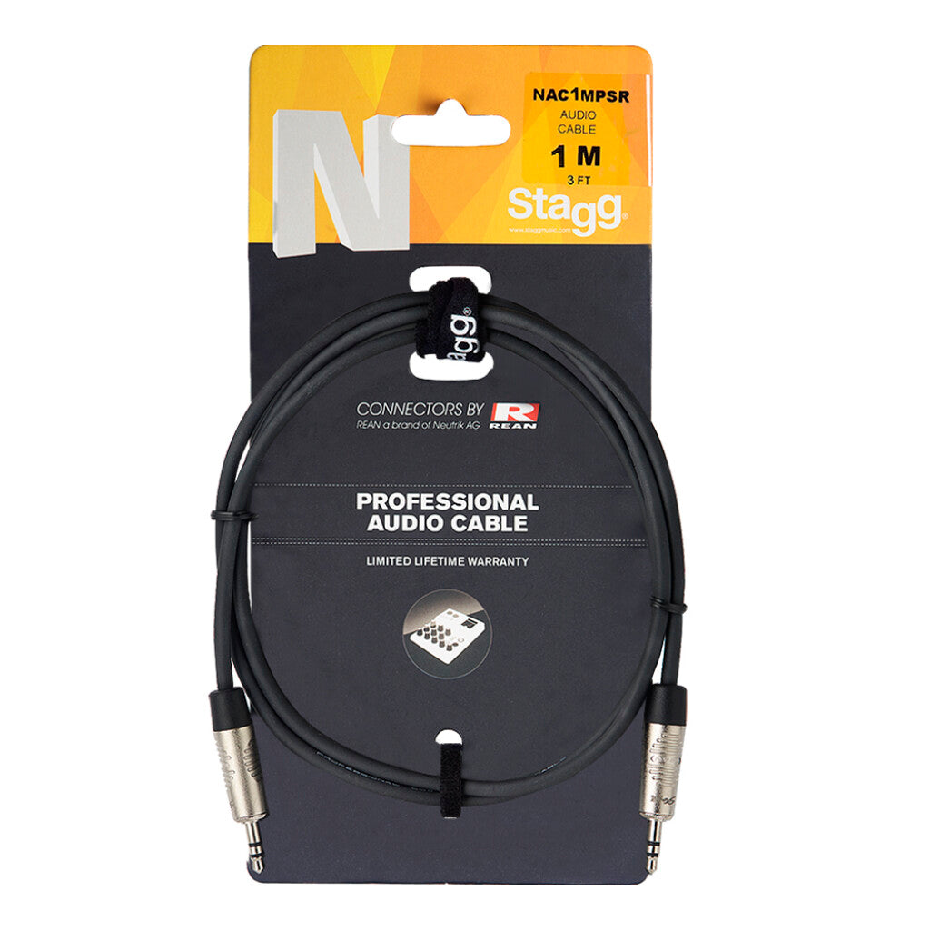 Stagg Audio Cable N-Series Mini Jack-Mini Jack 2m (6ft) NAC2MPSR