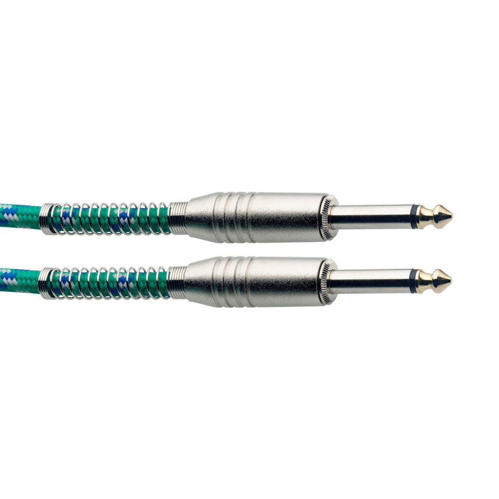 Stagg Instrument Cable 3m Vintweed Green