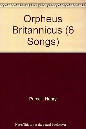 Purcell Orpheus Britannicus 6 Sngs High