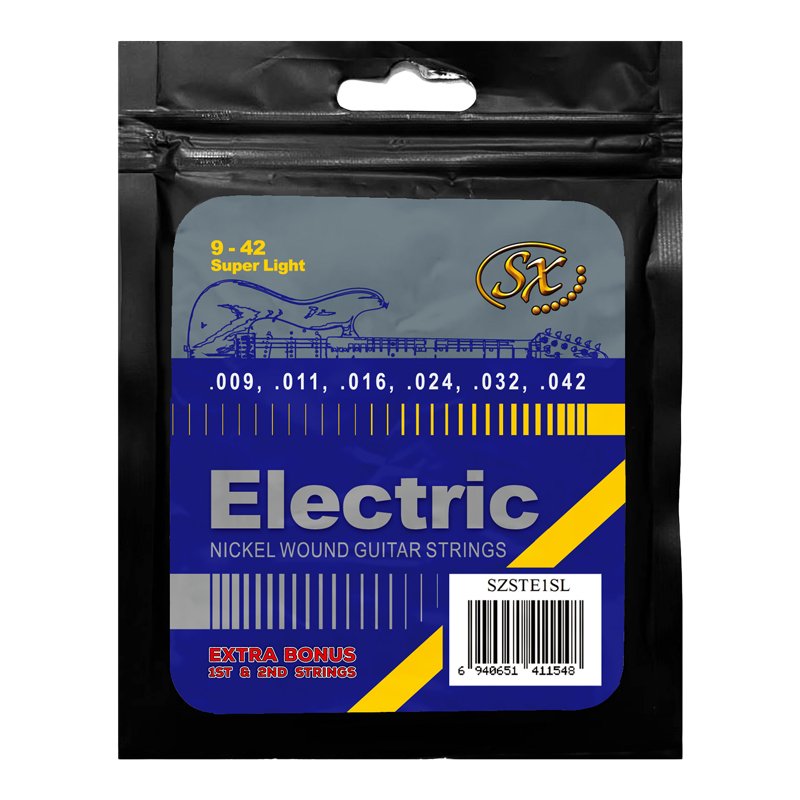 SX Electric Guitar Strings 10-46 Nickel Wound Extr