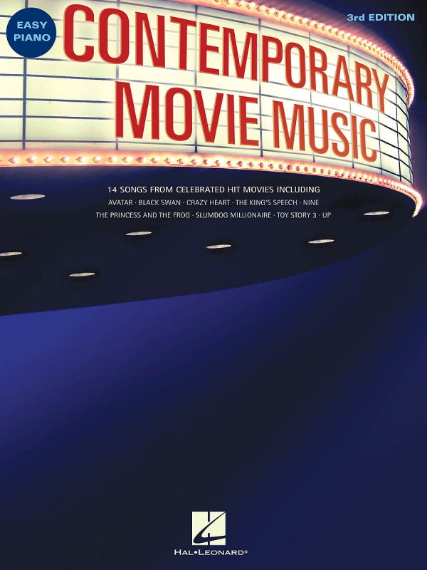 Contemporary Movie Music 3rd Edition - Easy Piano