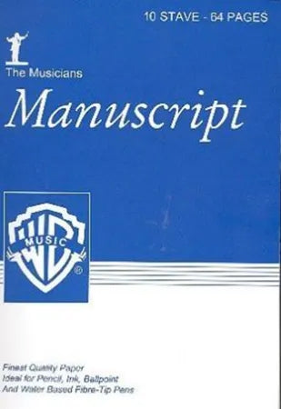 Manuscript A4 10stave 64pp SPIRAL FM