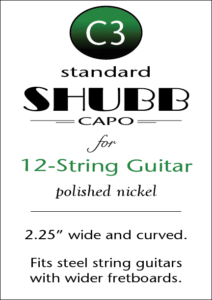 Shubb Capo 12-String Guitar C3 Nickel