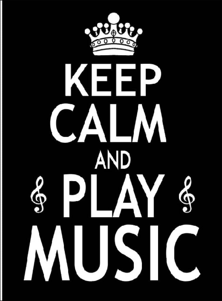 Card Keep Calm & Play Music HL