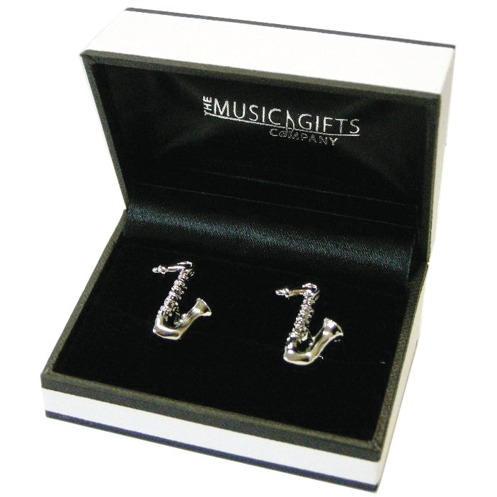 Cufflinks Sax Silverplated MG