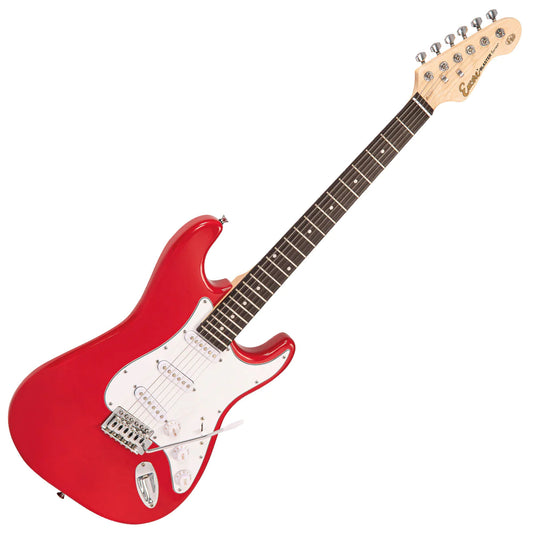 Encore Electric Guitar Stratocaster Gloss Red