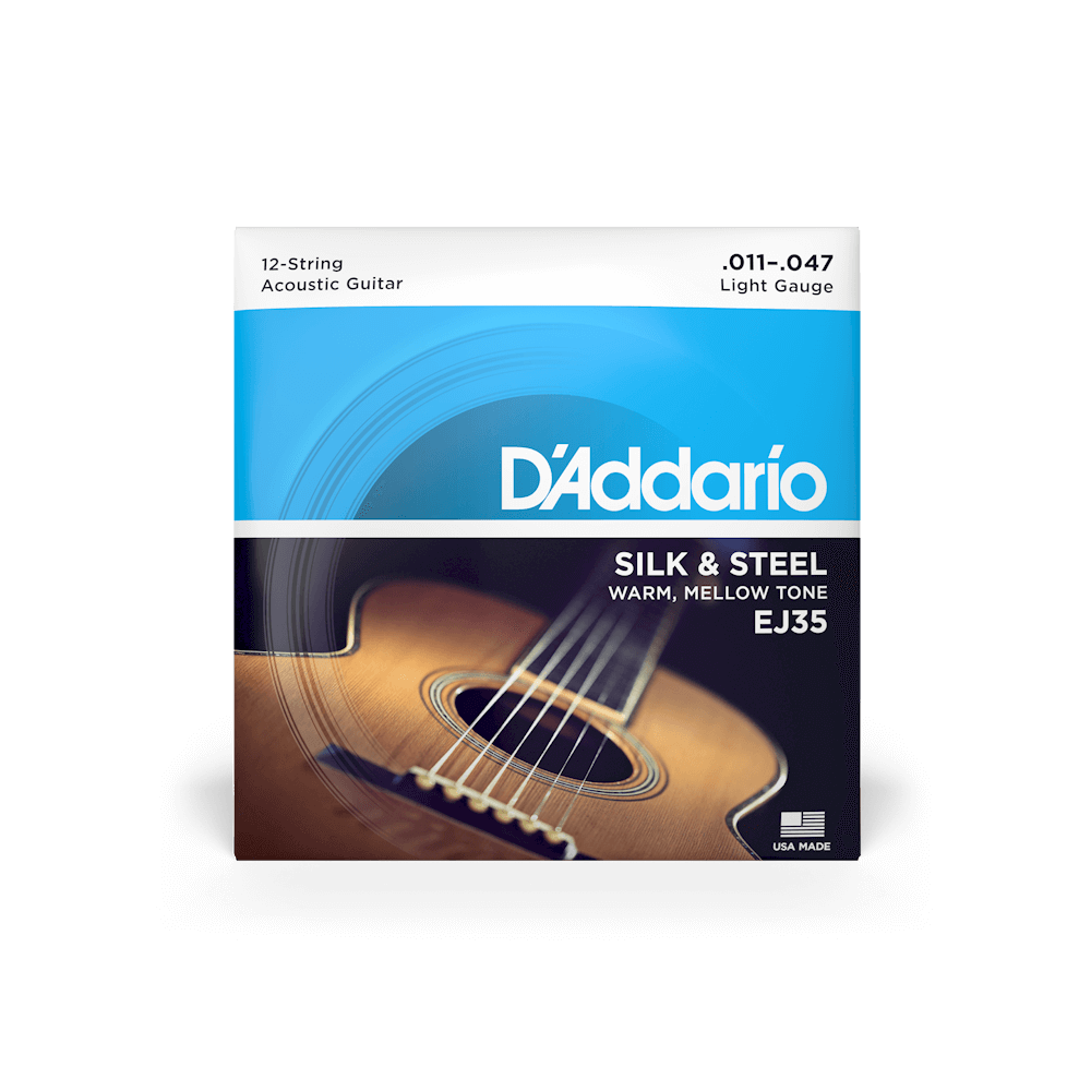 D'Addario EJ35 12-String Guitar Light Silk & Steel