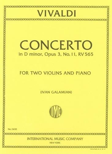 Vivaldi Concerto D min Op. 3 No. 11 RV565 Two Vln