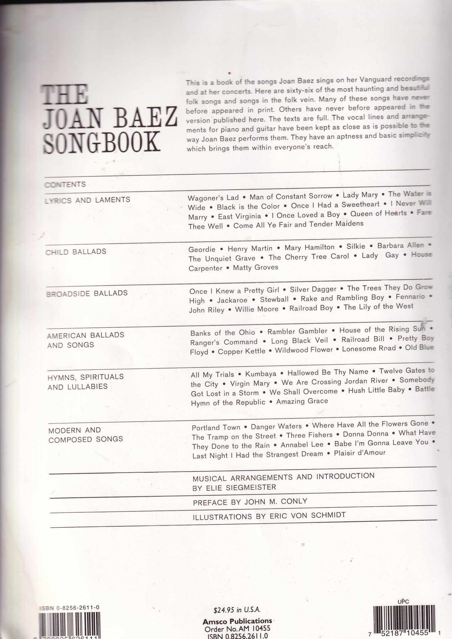 The Joan Baez Songbook ~ Second Hand