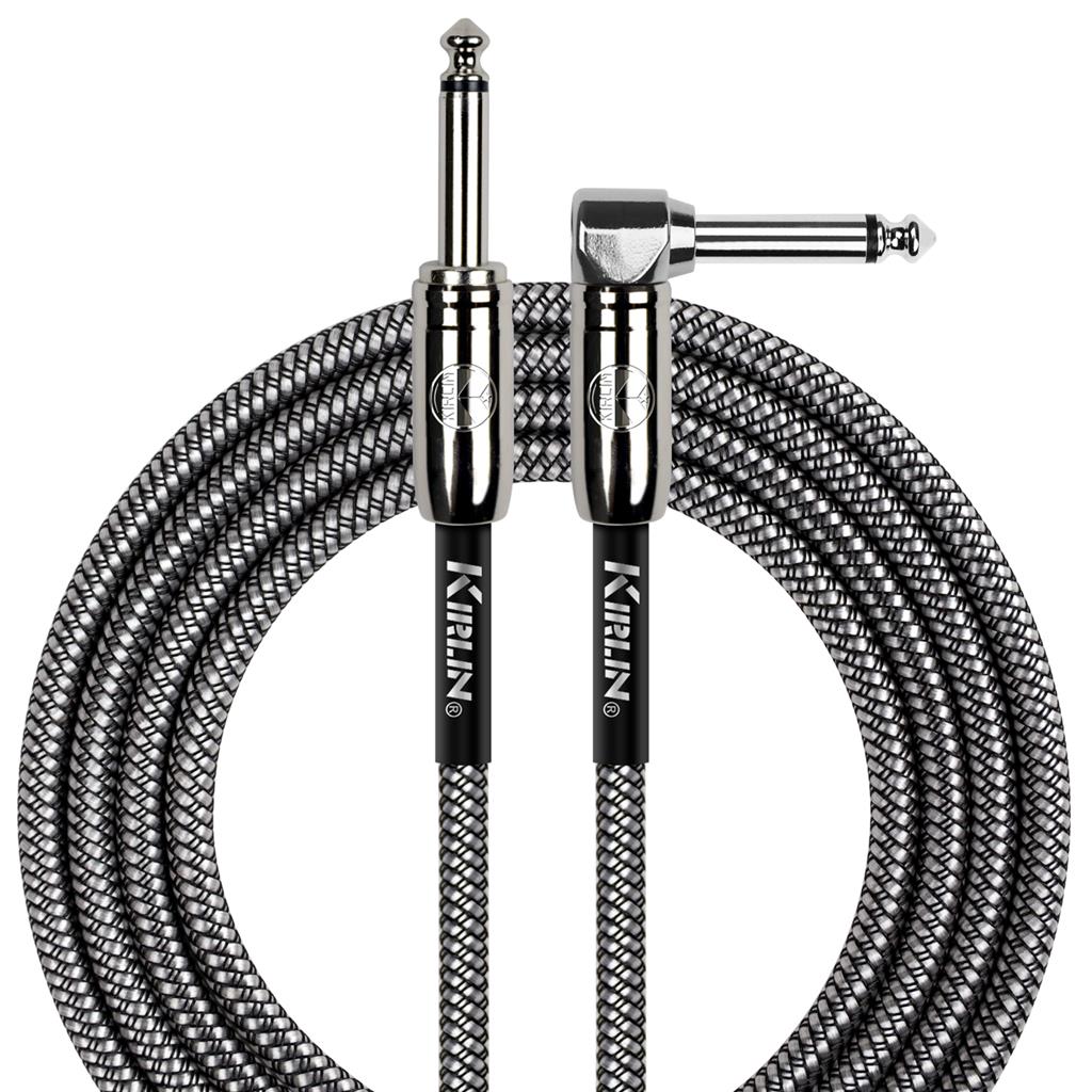 Kirlin Fabric 20' Straight to Angle Black Cable