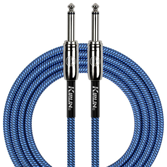 Kirlin Fabric 20' Blue Straight Jack Cable
