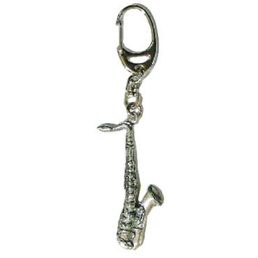 Keyring Pewter Sax