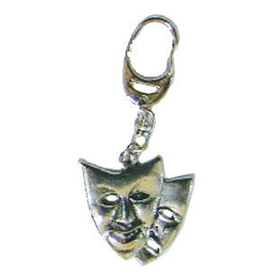 Keyring Pewter Theatrical Masks MG