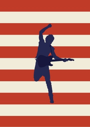 Card Pop Art The Boss Bruce Springsteen