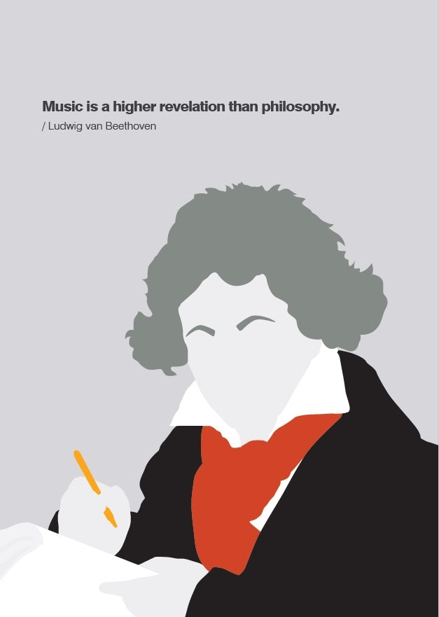 Card Beethoven Portrait