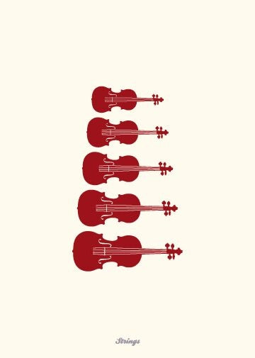 Card Vintage Strings