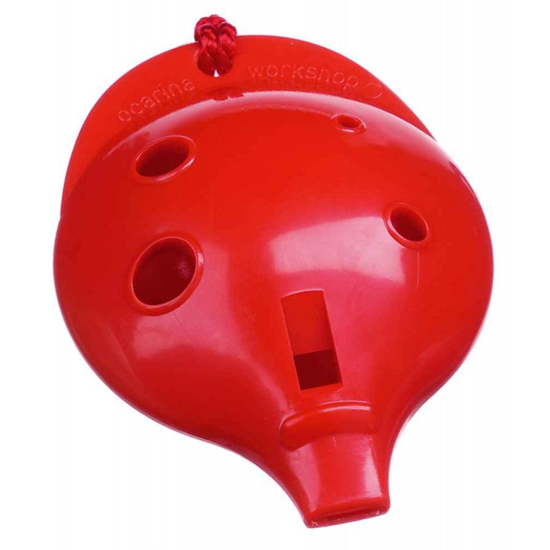 Ocarina Alto 6 Hole Clam Pack Red