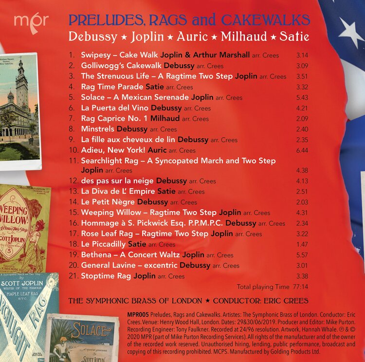 Preludes, Rags and Cakewalks CD