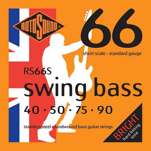 Rotosound Bass Guitar String Set Short RS66S Swing