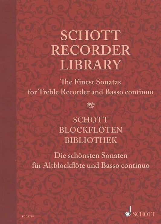 Schott Rec Lib Finest Sonatas Treb Rec&