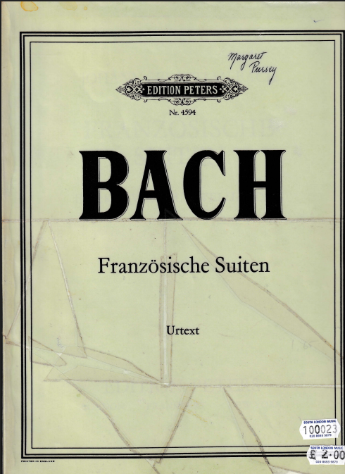 SH Bach Franzosische Suiten Urtext 100023