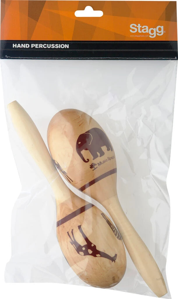 Stagg Wood Maracas Oval 23cm Africa