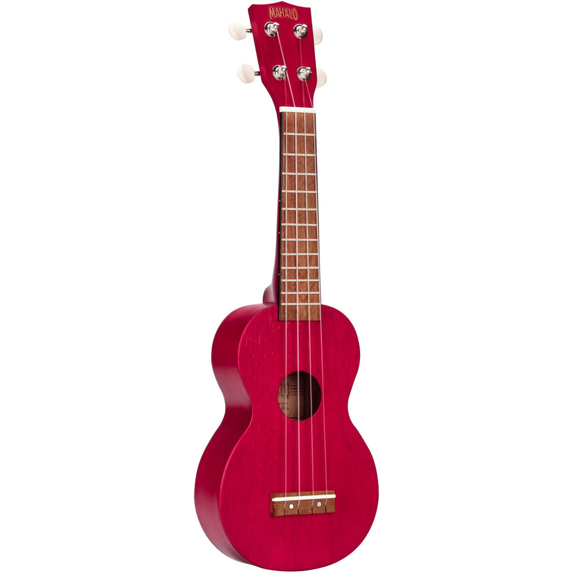 Mahalo Ukulele Kahiko Trans Red