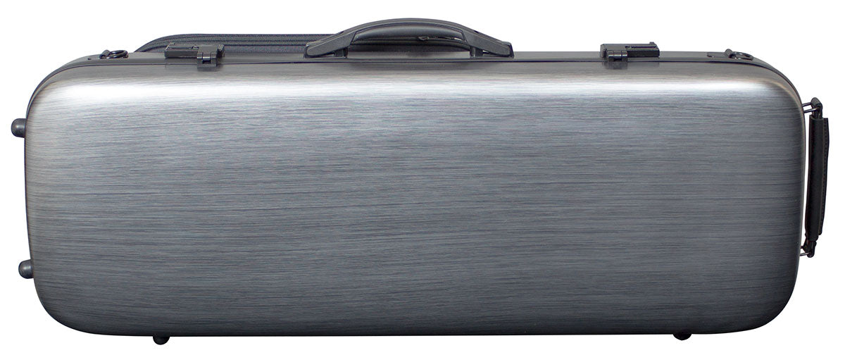 Hidersine Oblong Viola Case Brushed Silver VAPC1BK