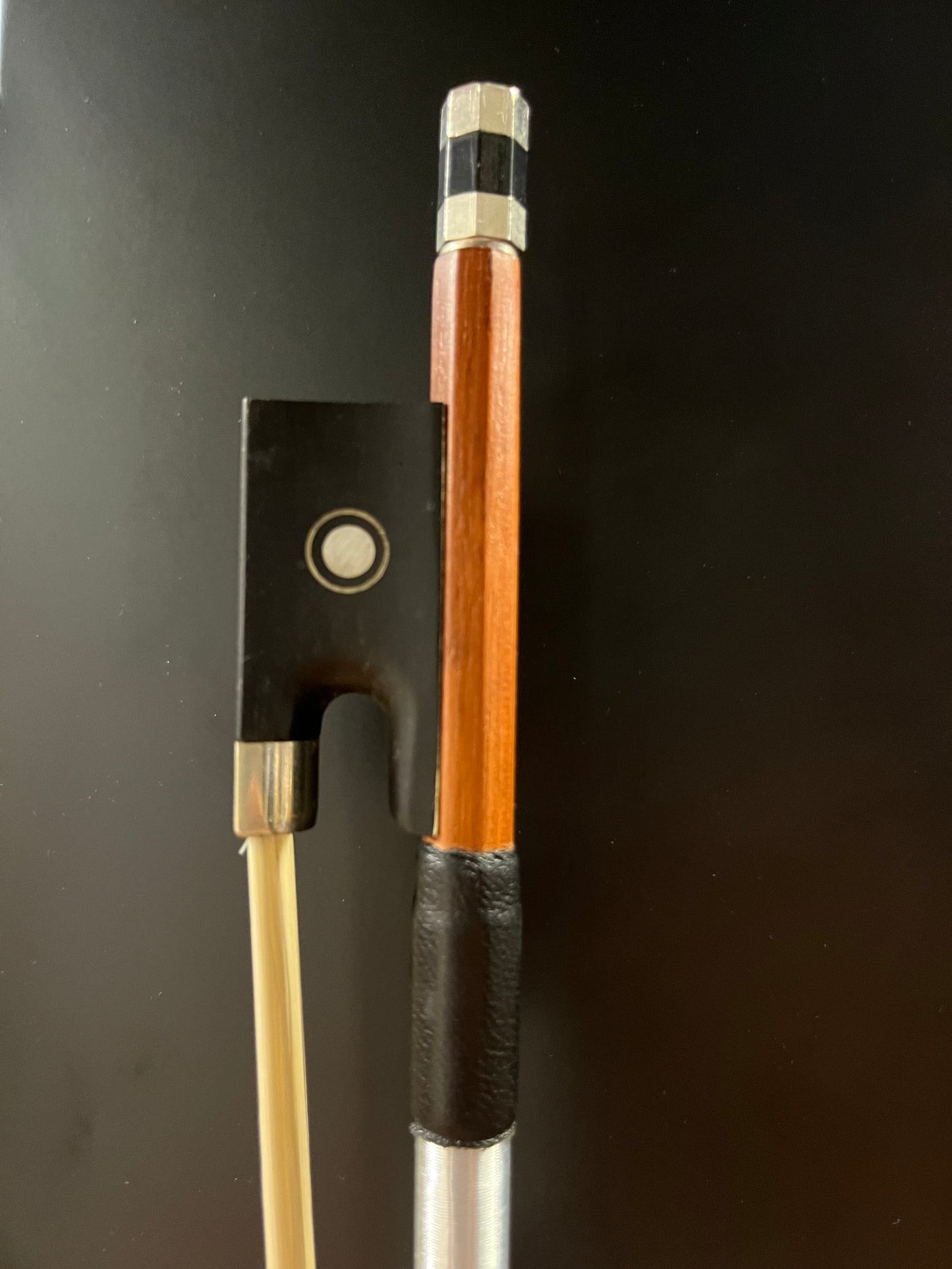 Vln Bow 1/2 Round Half Ebony Frog 1461JE