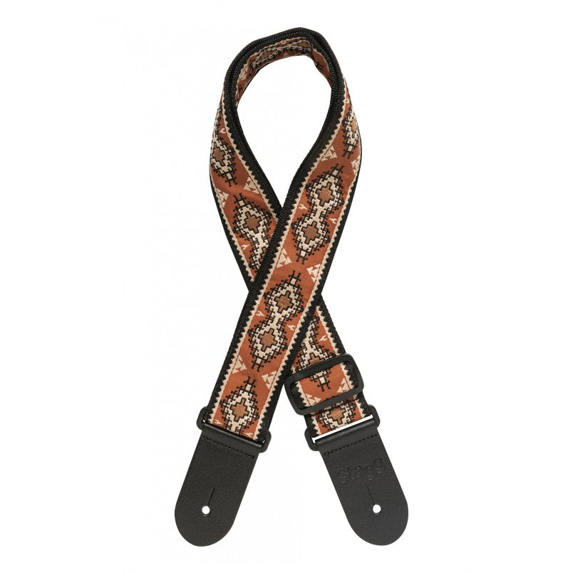 Woven Strap Nylon Diamond Orange