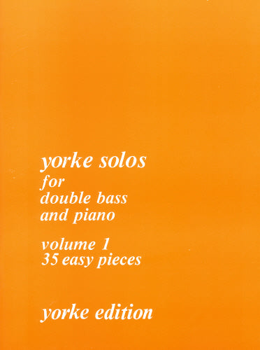 Yorke Solos for Double Bass/Piano Vol 1 Orange YE