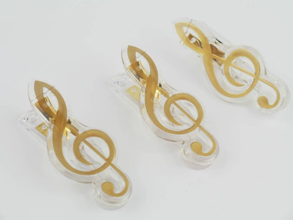 Clip Treble Clef Golden 7cm