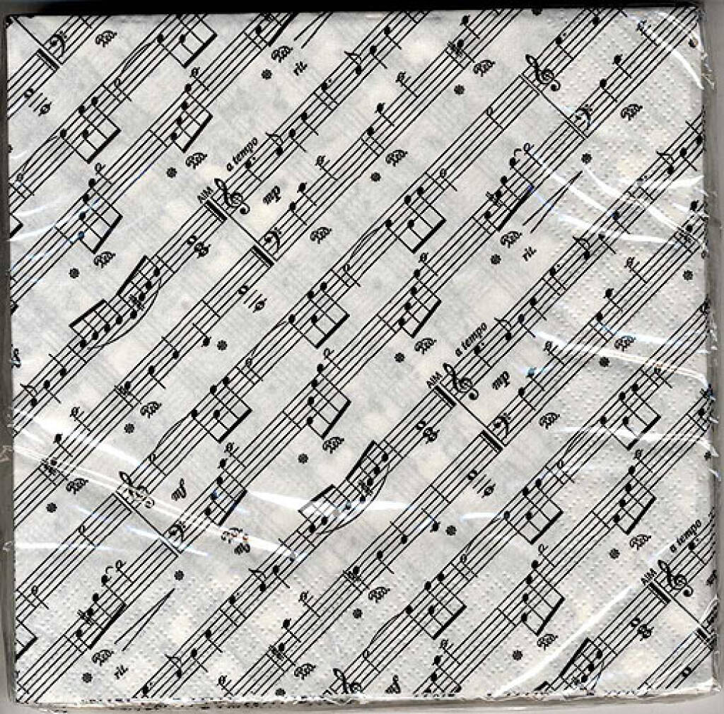 Napkins 20 Pack Piano Music AIM