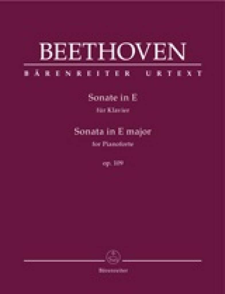 Beethoven Sonata in Emaj Op109 Pno BA