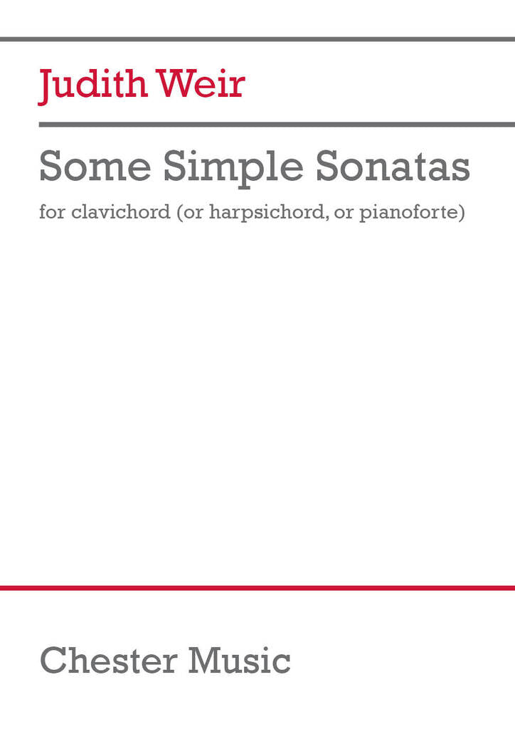 Weir: Some Simple Sonatas ~ Clavichord/Harpsichord/Pianoforte