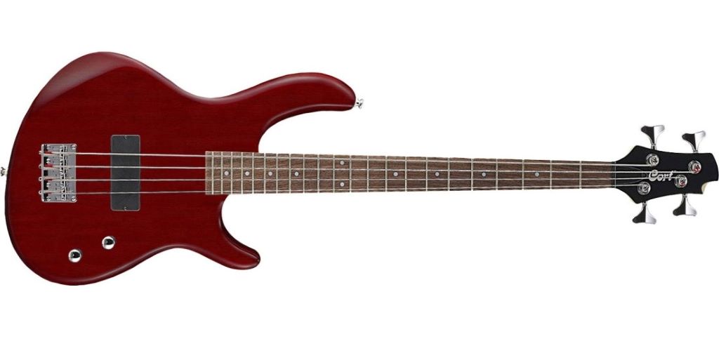 Cort 3/4 Electric Bass Guitar Action Junior Series Open Pore Black Cherry