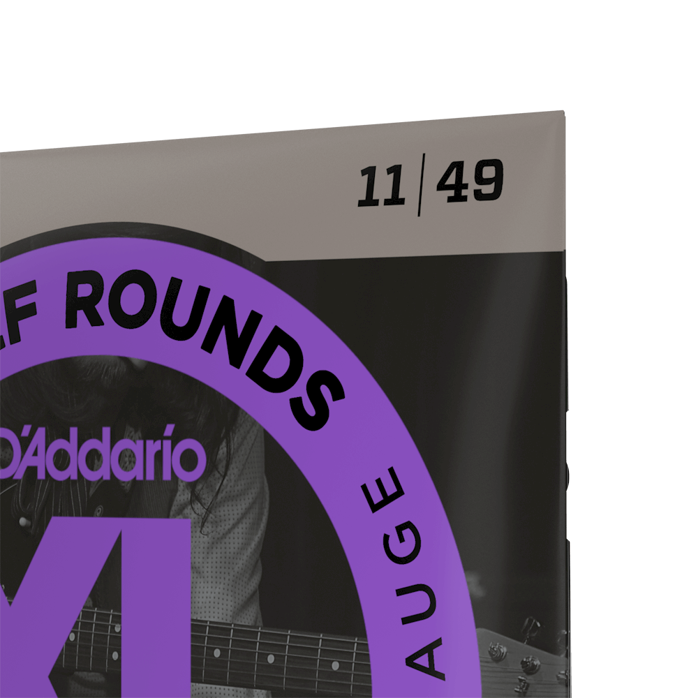 D'Addario Electric Guitar Strings Set Half Rounds 11-49 EHR370