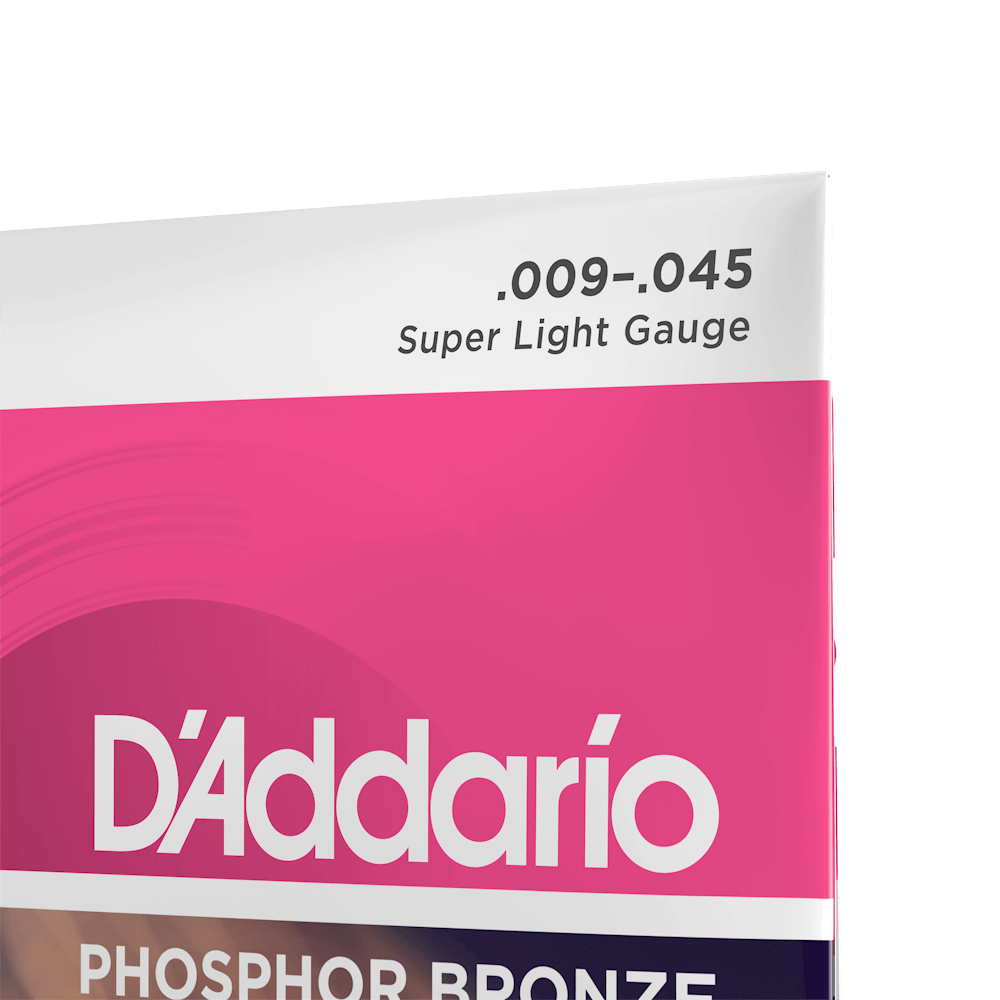 D'Addario EJ23 Acoustic Guitar Super Light 9 Phosphor Bronze 9-45