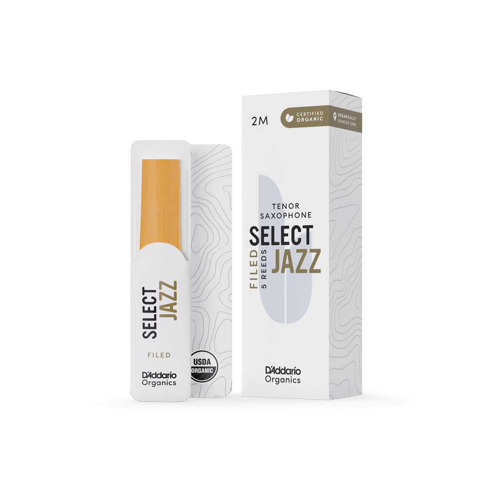 Rico Select Jazz Tenor Sax Single Reed Strength 2.0 Medium Filed