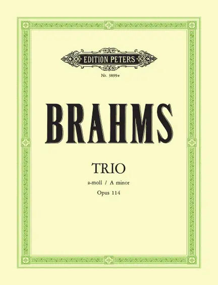 Brahms Trio in A minor Op. 114 Pno/Clt/Vcl